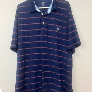 Chaps Navy Striped Men's‎ Polo Shirt
